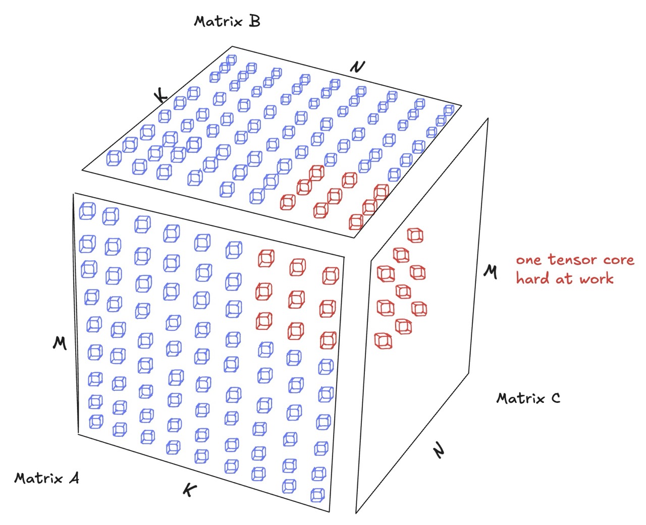 Tensor core matrices